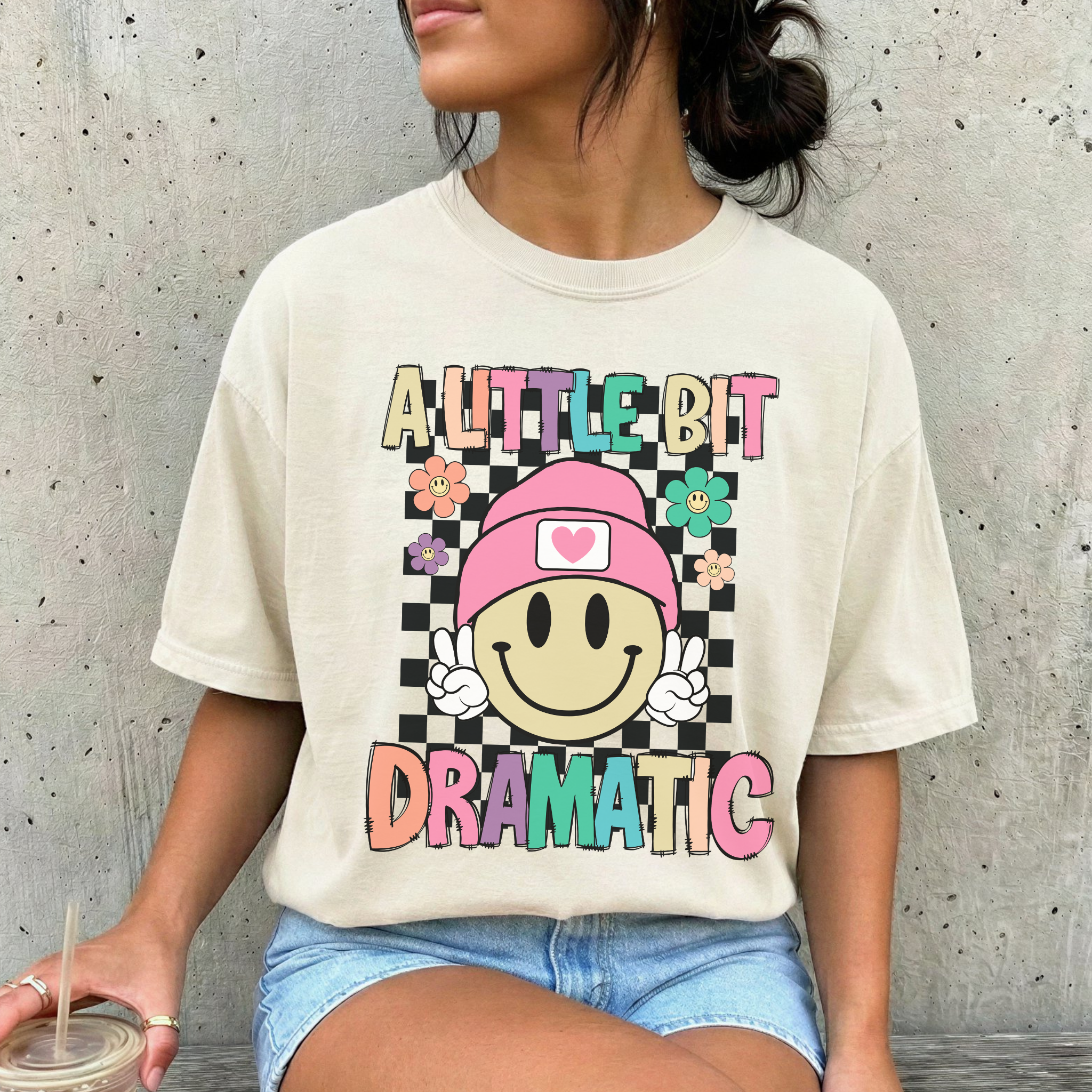 A Little Bit Dramatic Adult Graphic Tee