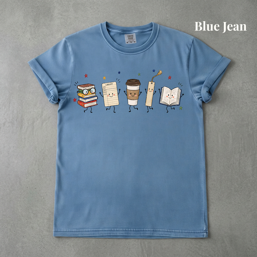 Librarian Doodle Graphic Tee
