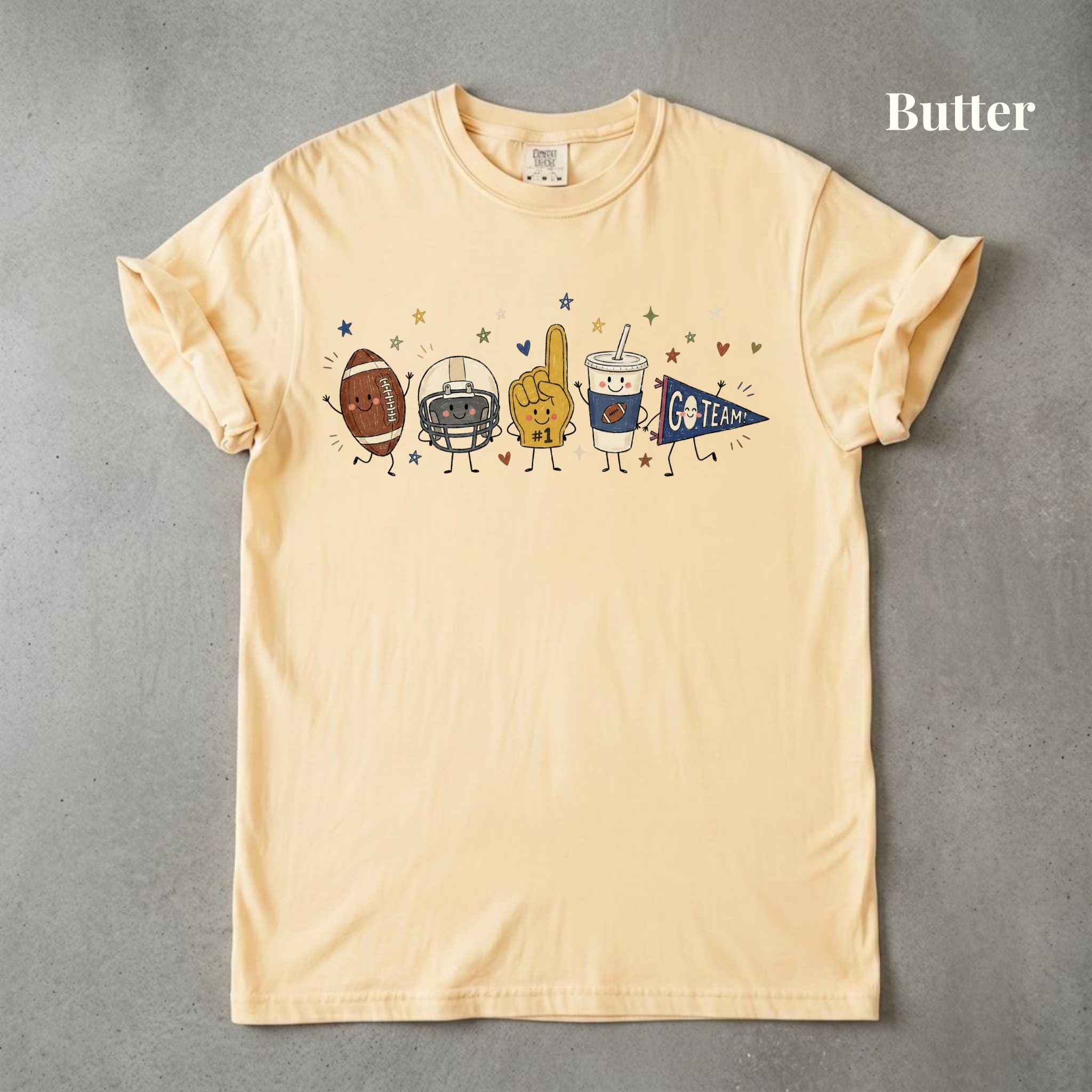 Football Doodle Graphic Tee