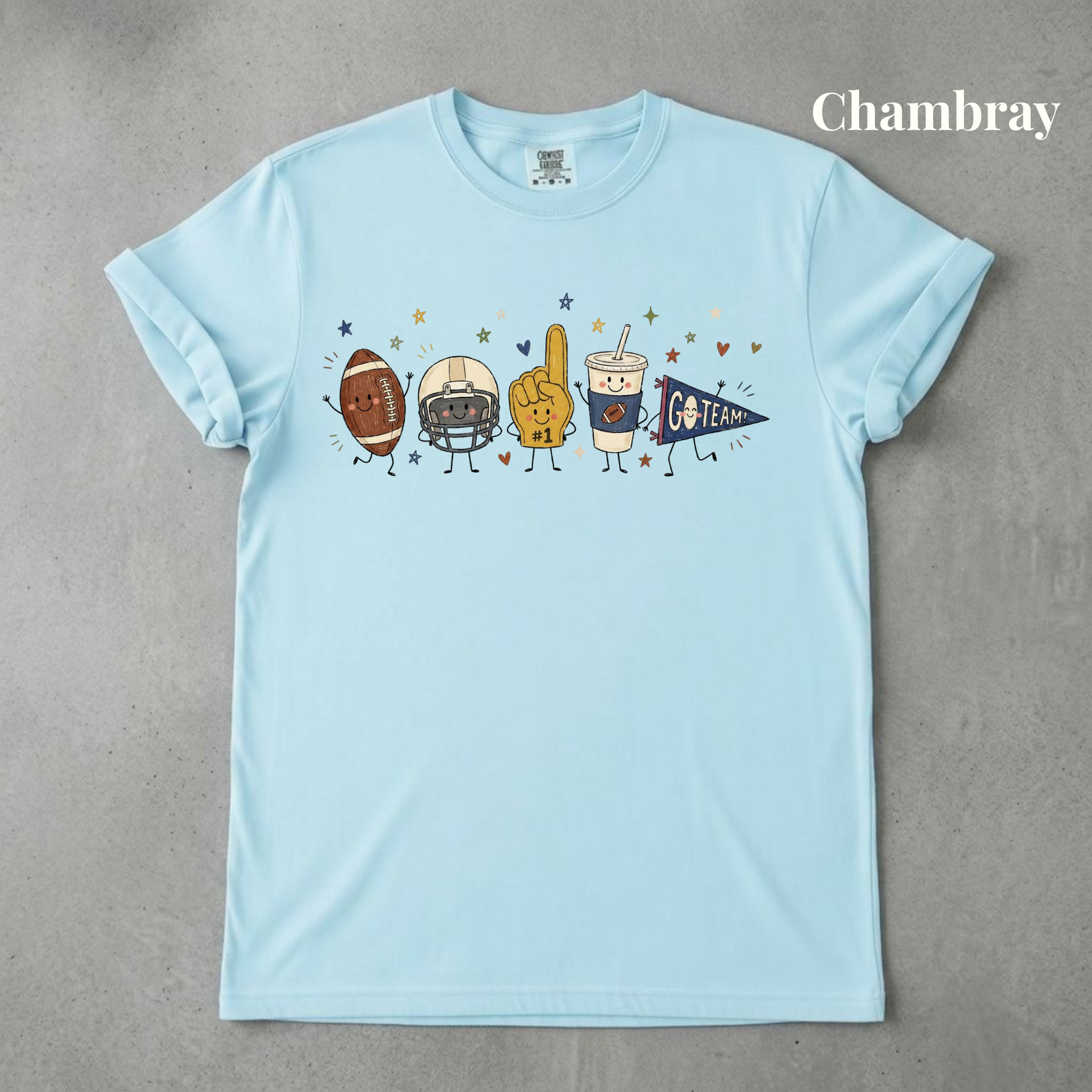 Football Doodle Graphic Tee