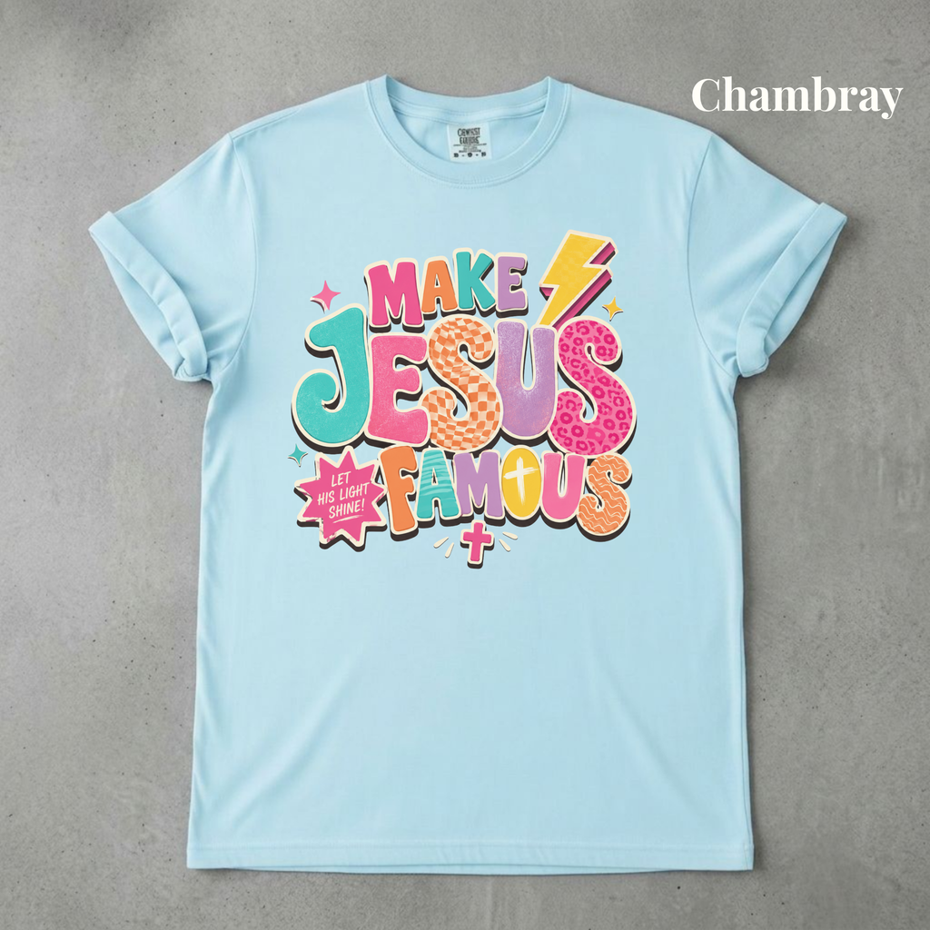 Make Jesus Famous Retro Tee - PRE ORDER