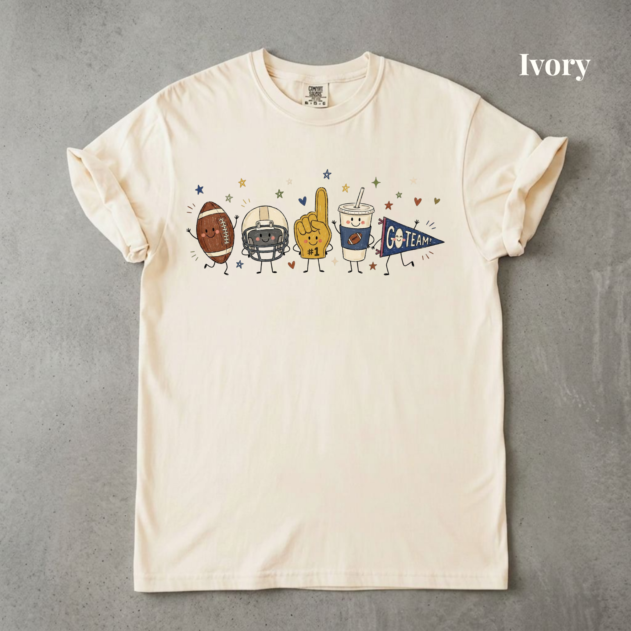 Football Doodle Graphic Tee