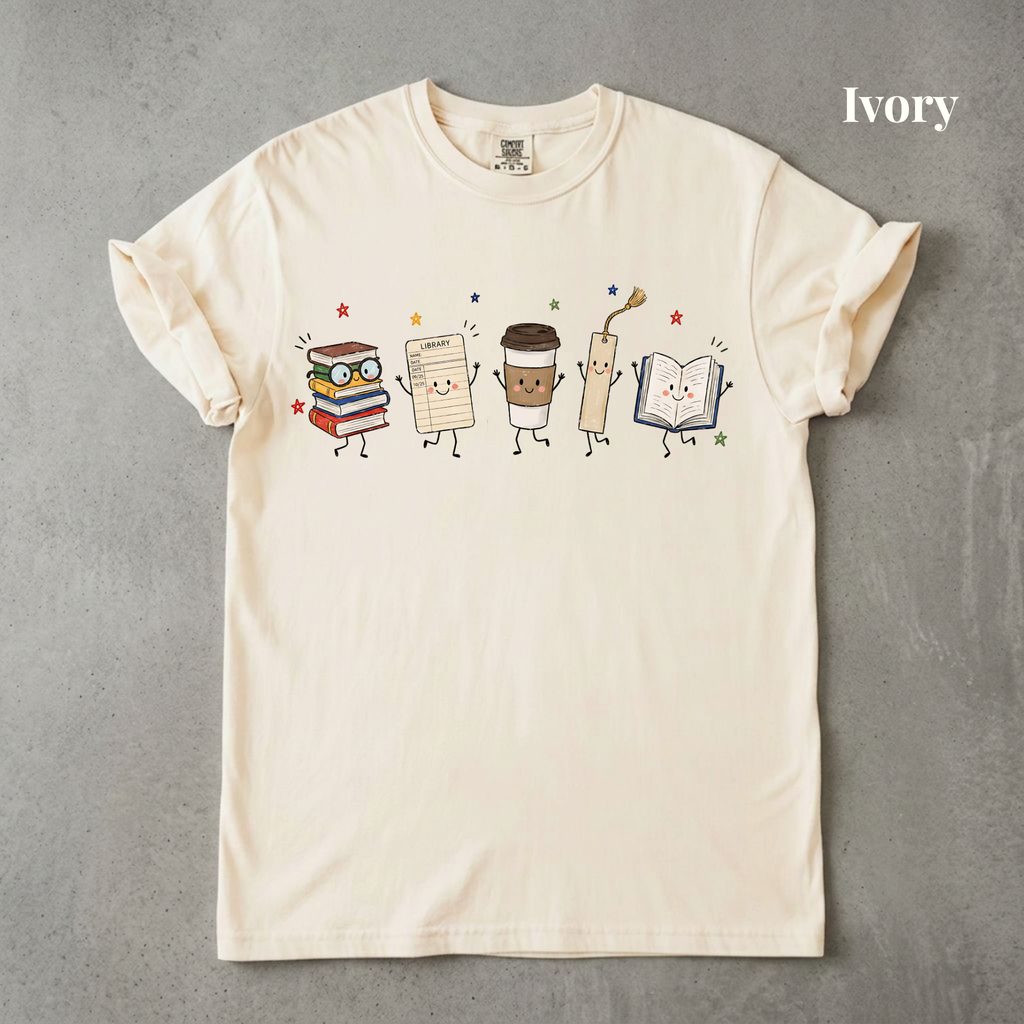 Librarian Doodle Graphic Tee