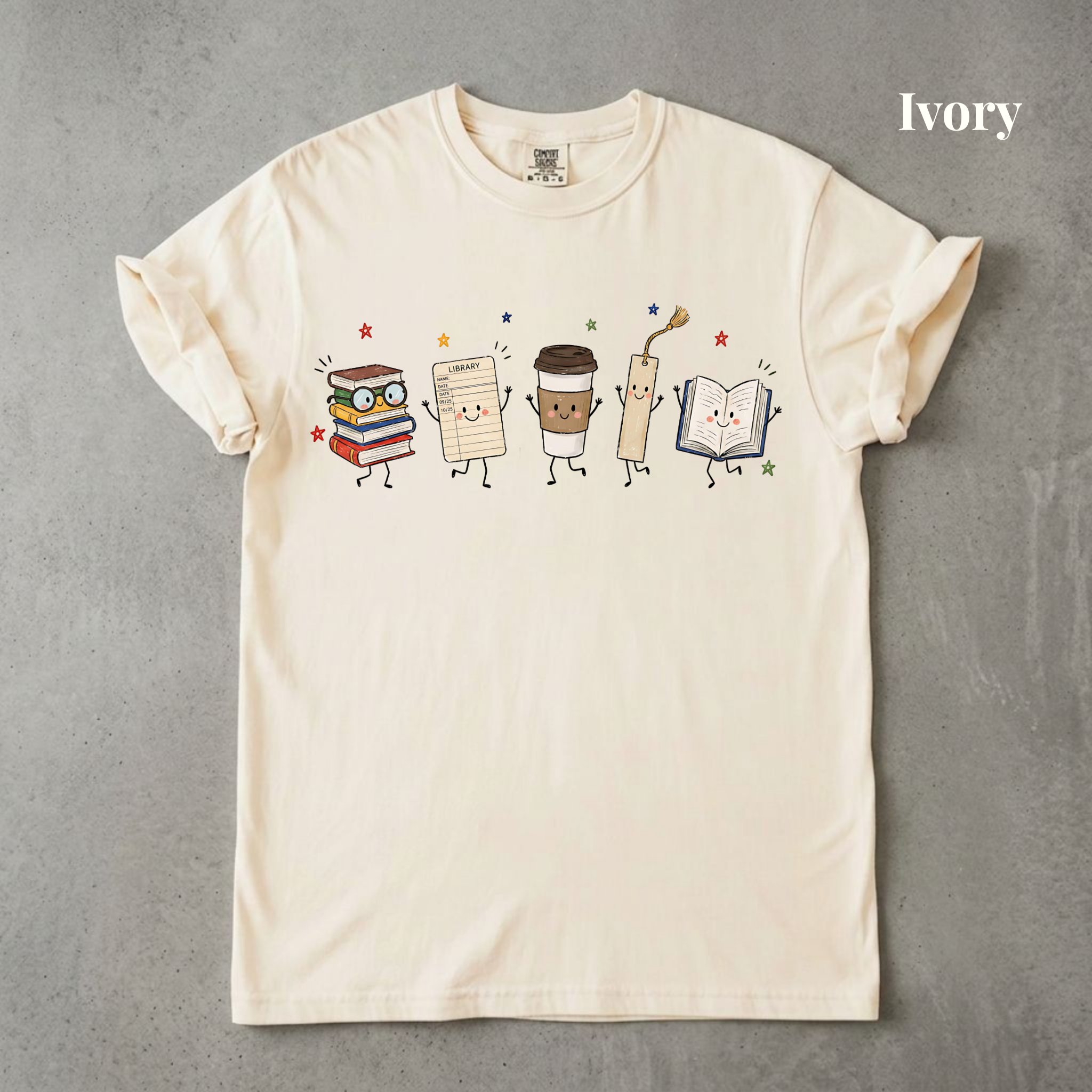Librarian Doodle Graphic Tee