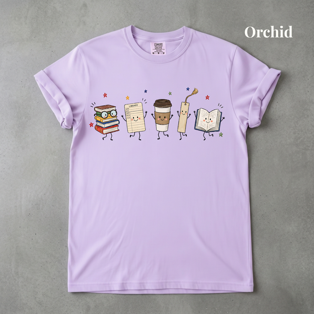 Librarian Doodle Graphic Tee