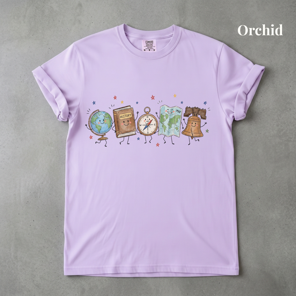 Social Studies Teacher Doodle Tee - PRE ORDER