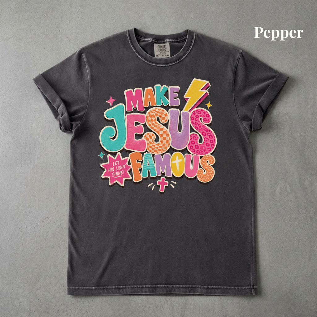 Make Jesus Famous Retro Tee - PRE ORDER