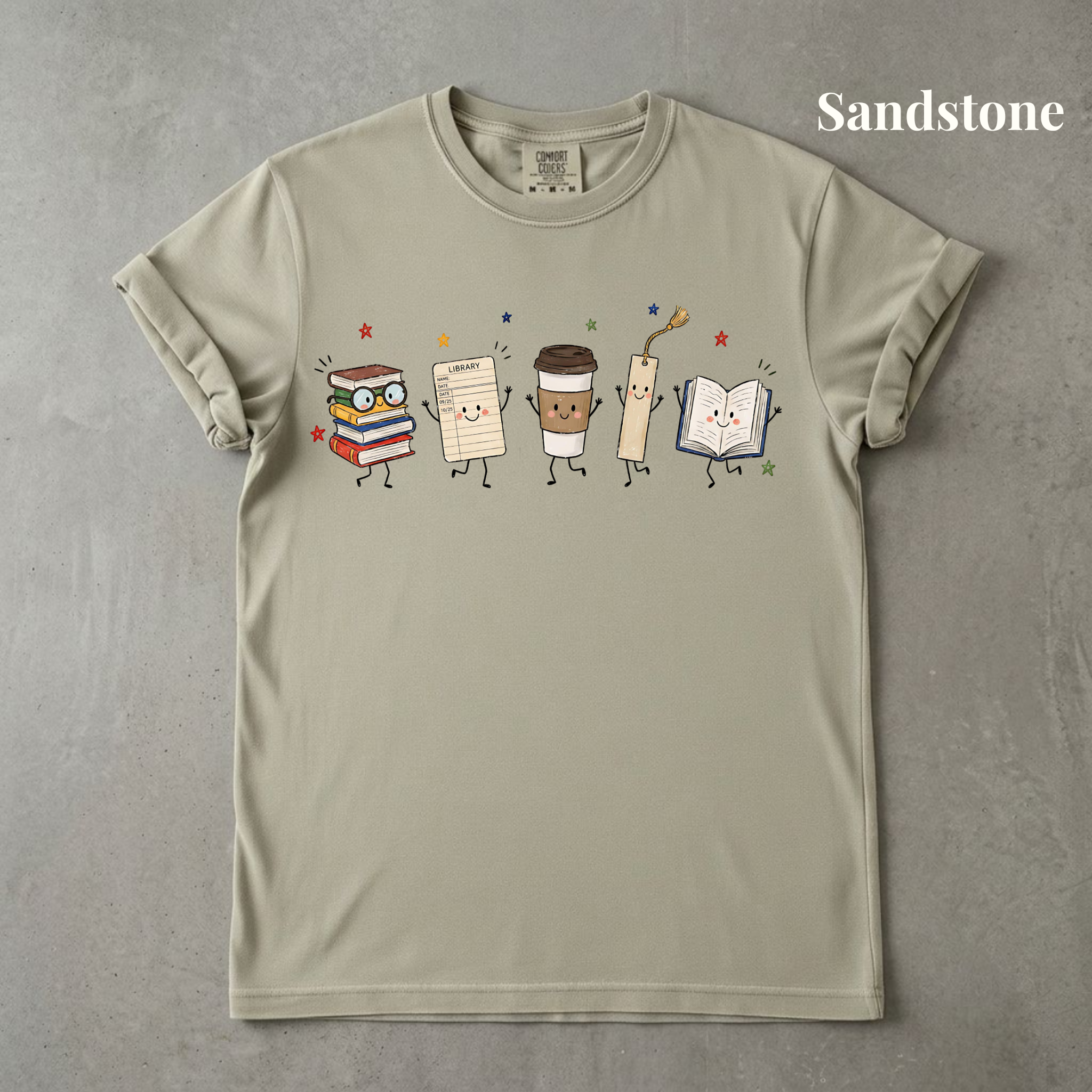 Librarian Doodle Graphic Tee