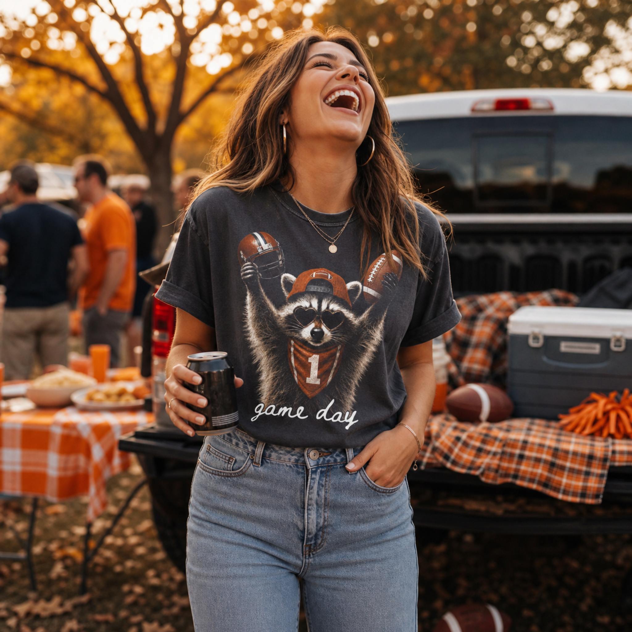 Raccoon Game Day Tee