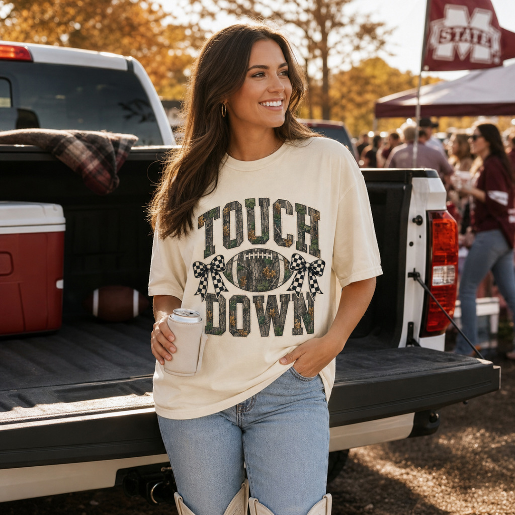 Camo Touch Down Graphic Tee