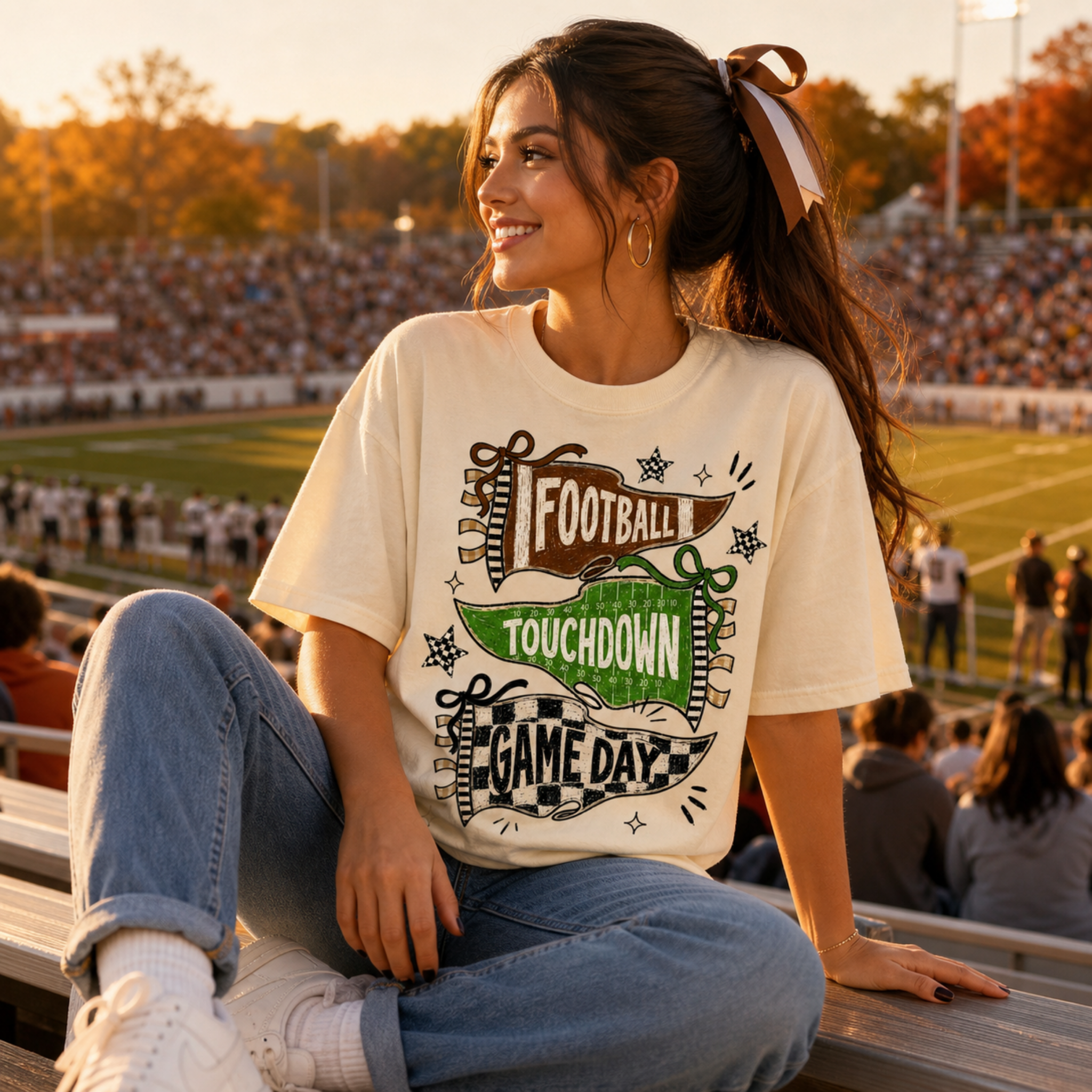 Triple Flag Football Tee
