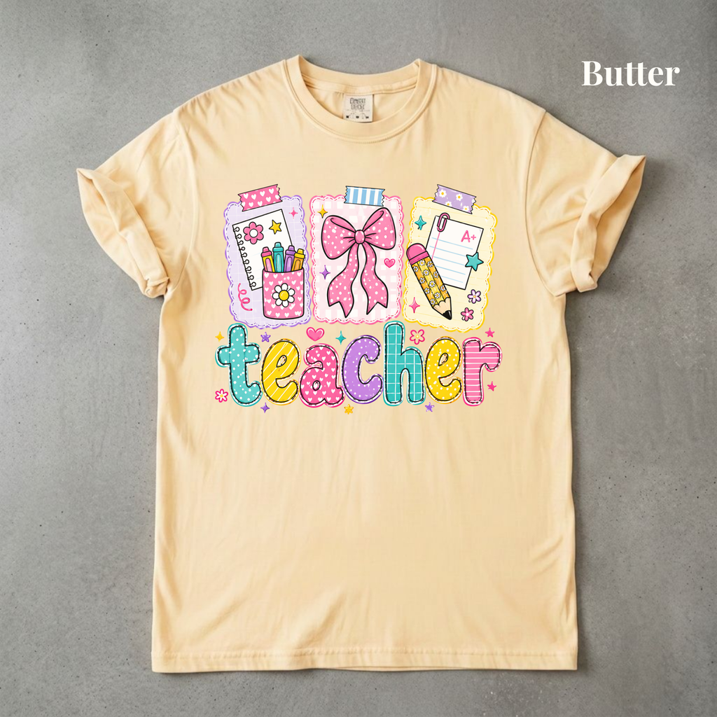 Cutesy Teacher Tee - PRE ORDER