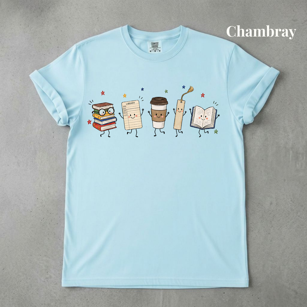 Librarian Doodle Graphic Tee