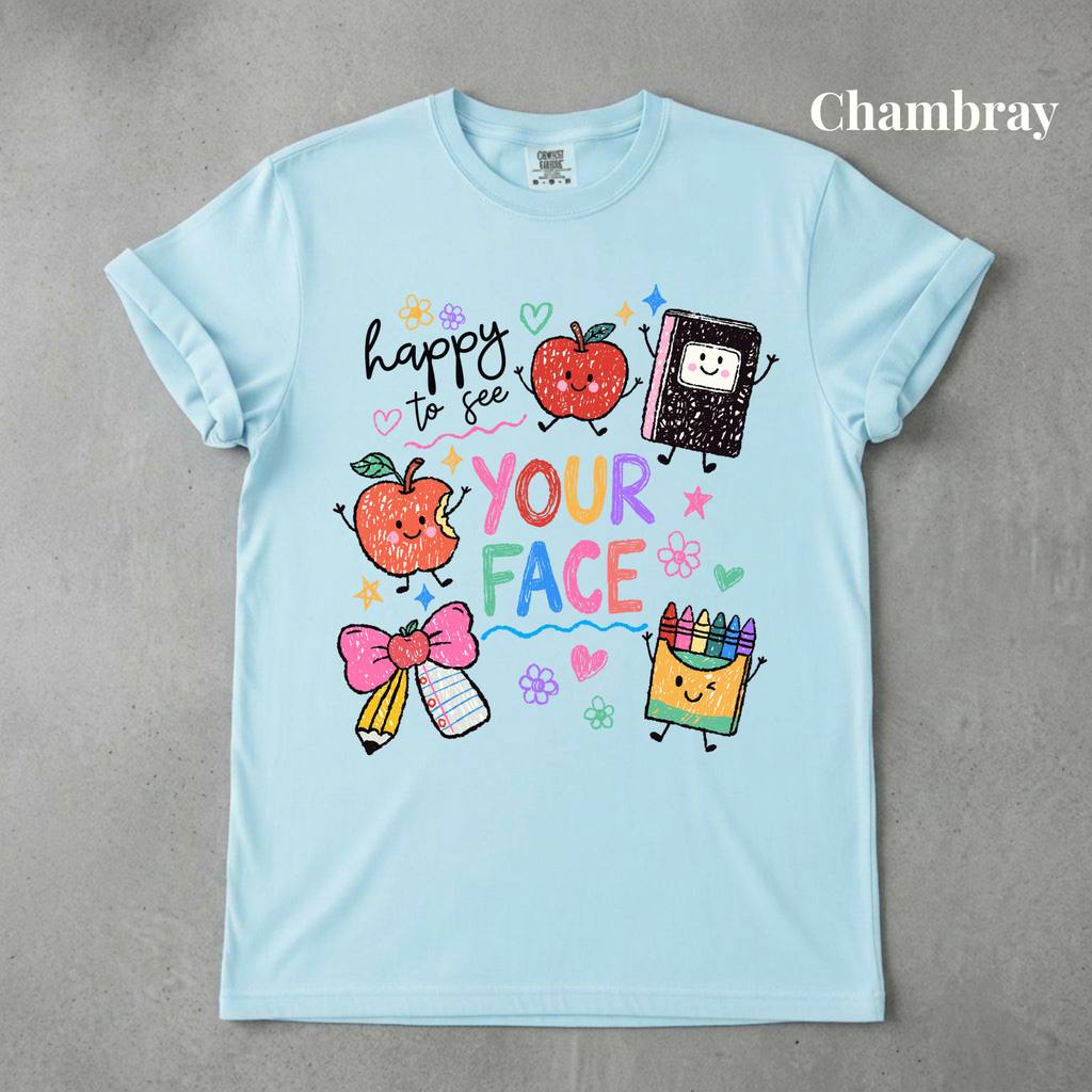 Happy to See Your Face Tee - PRE ORDER