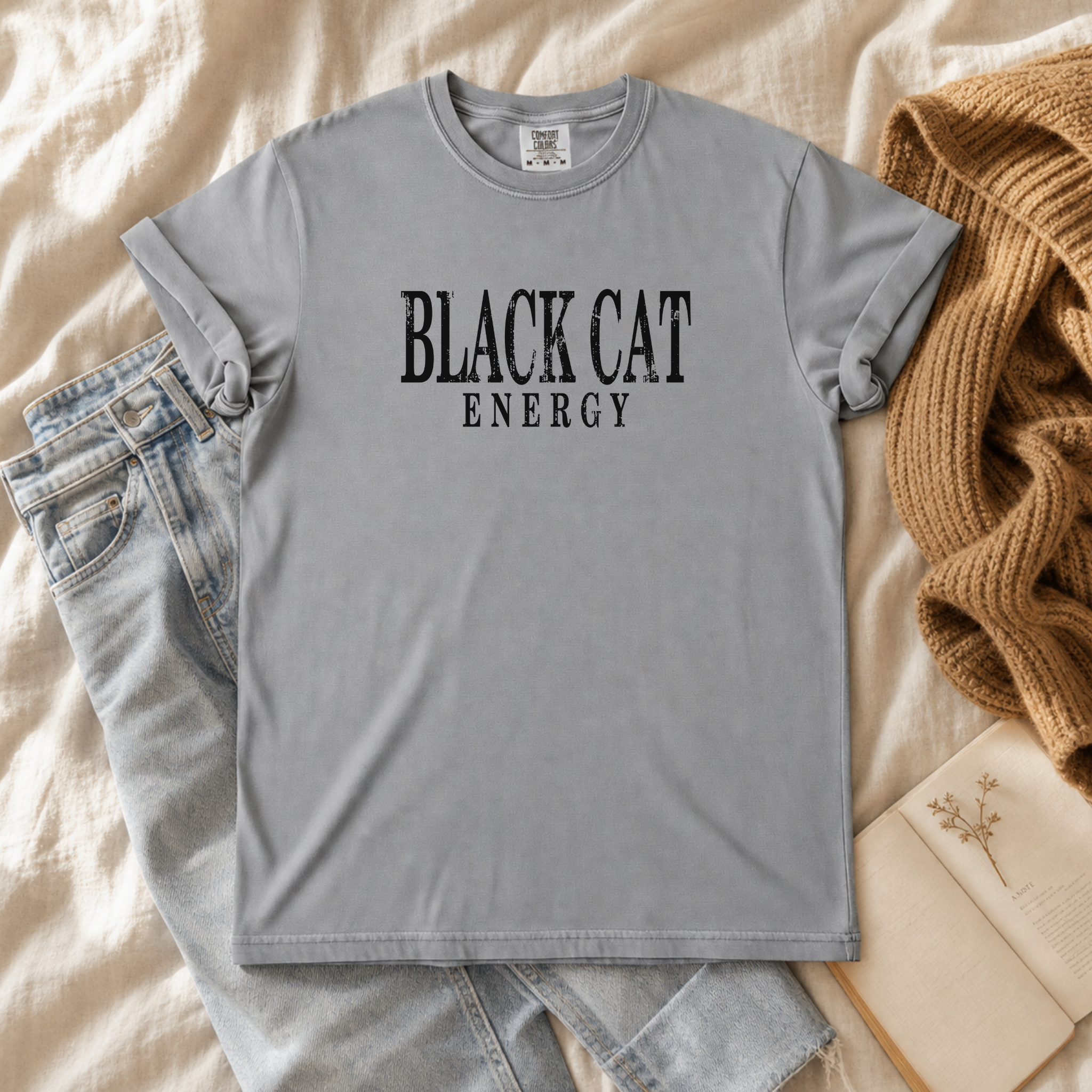 Black Cat Energy Graphic Tee