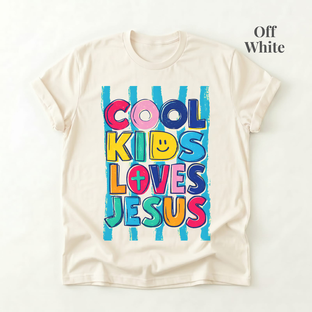 Cool Kids Love Jesus Colorful Tee