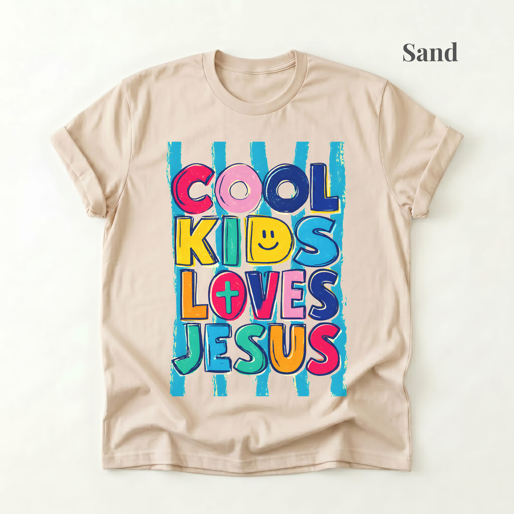 Cool Kids Love Jesus Colorful Tee