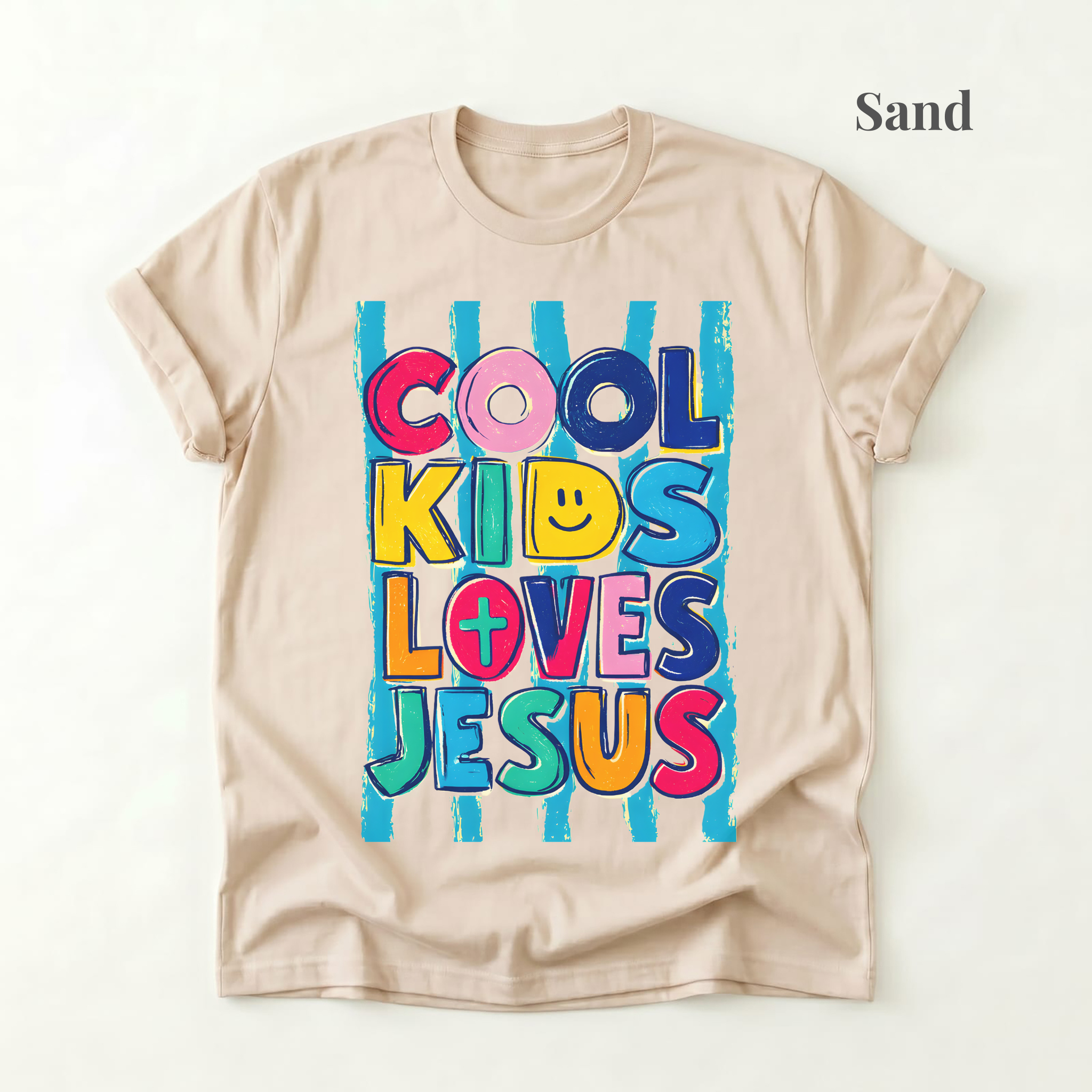 Cool Kids Love Jesus Colorful Tee