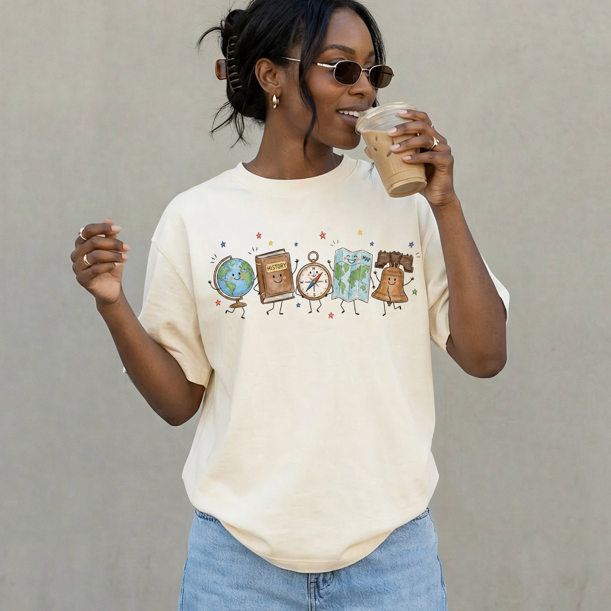 Social Studies Teacher Doodle Tee - PRE ORDER