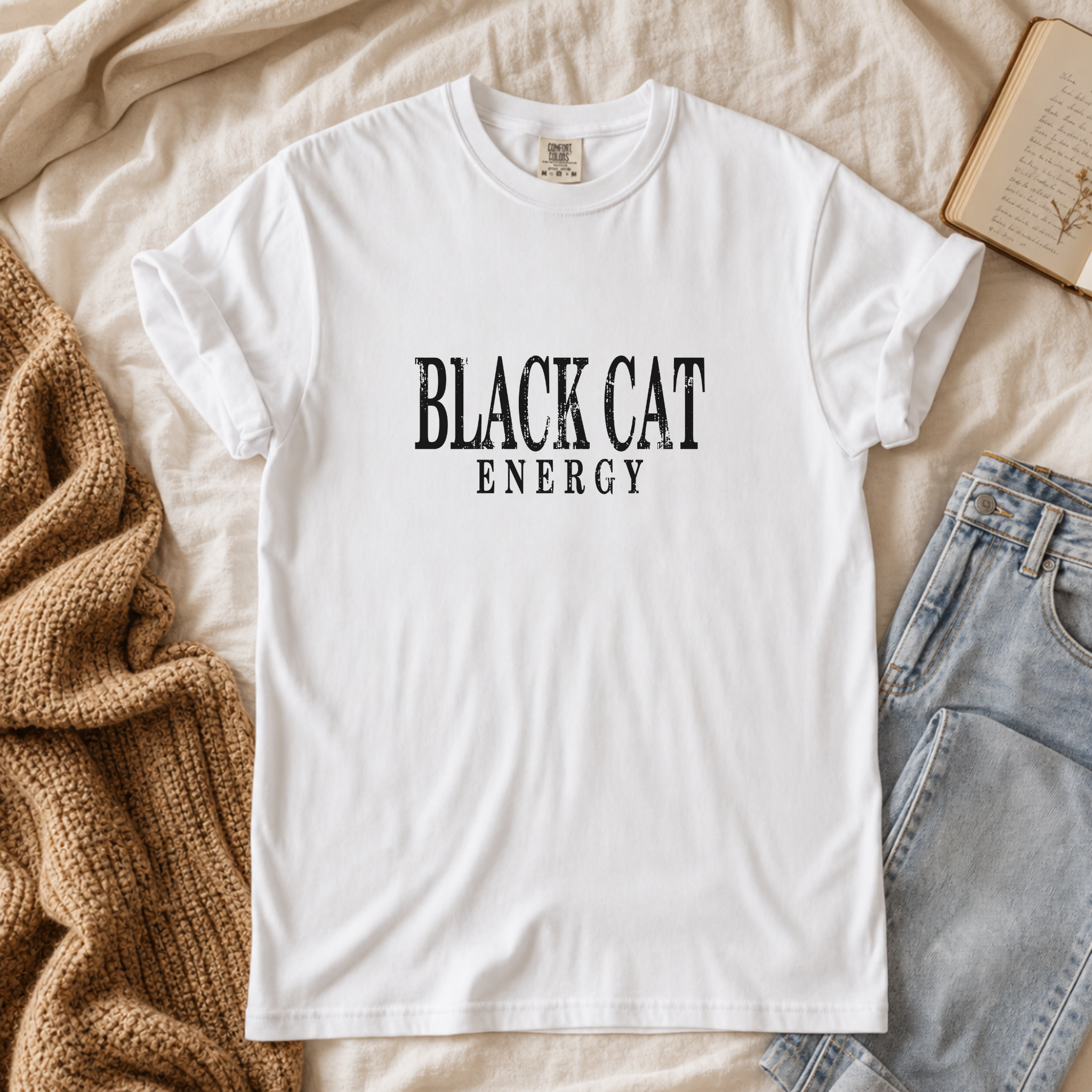 Black Cat Energy Graphic Tee