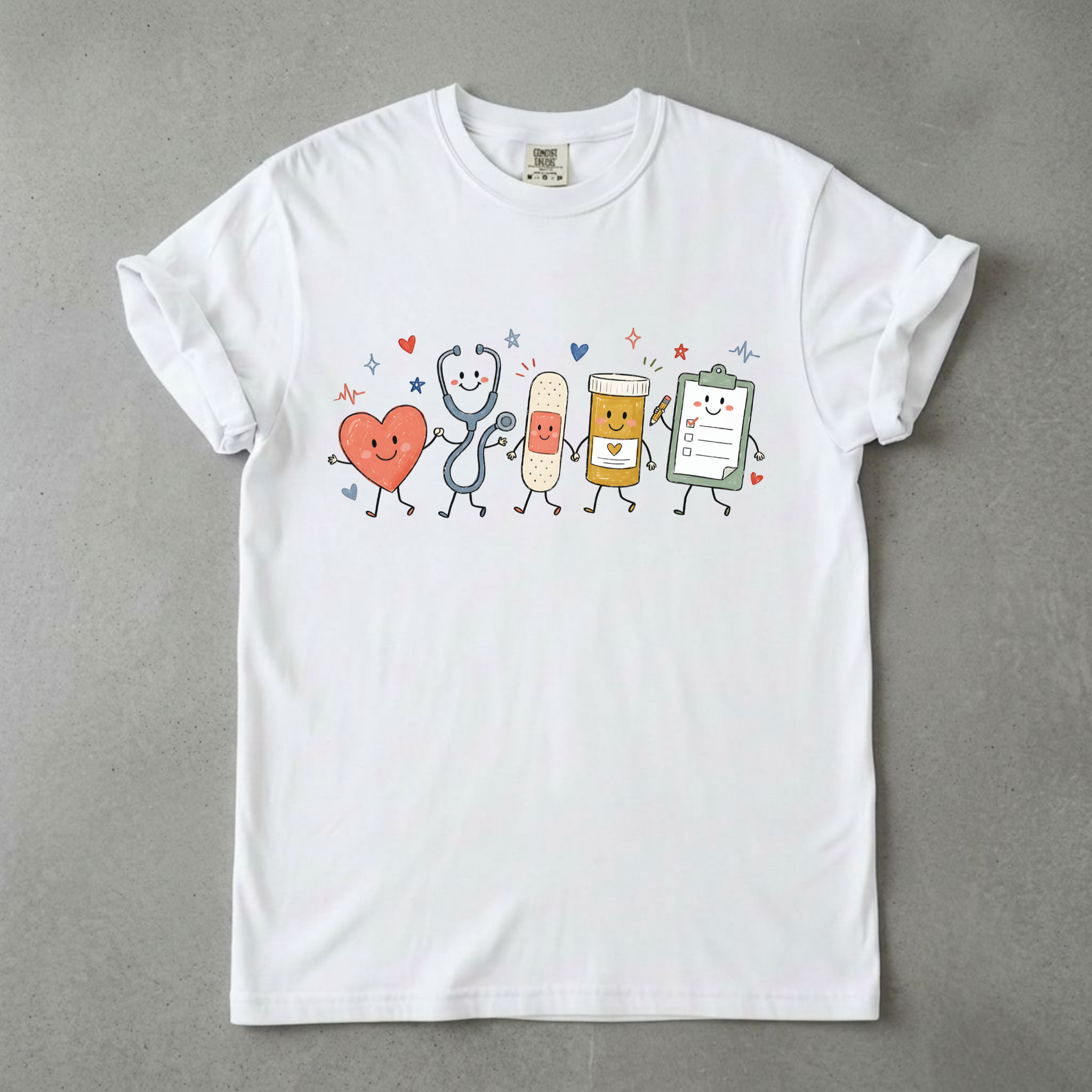 Nurse Doodle Tee - DTF Transfer
