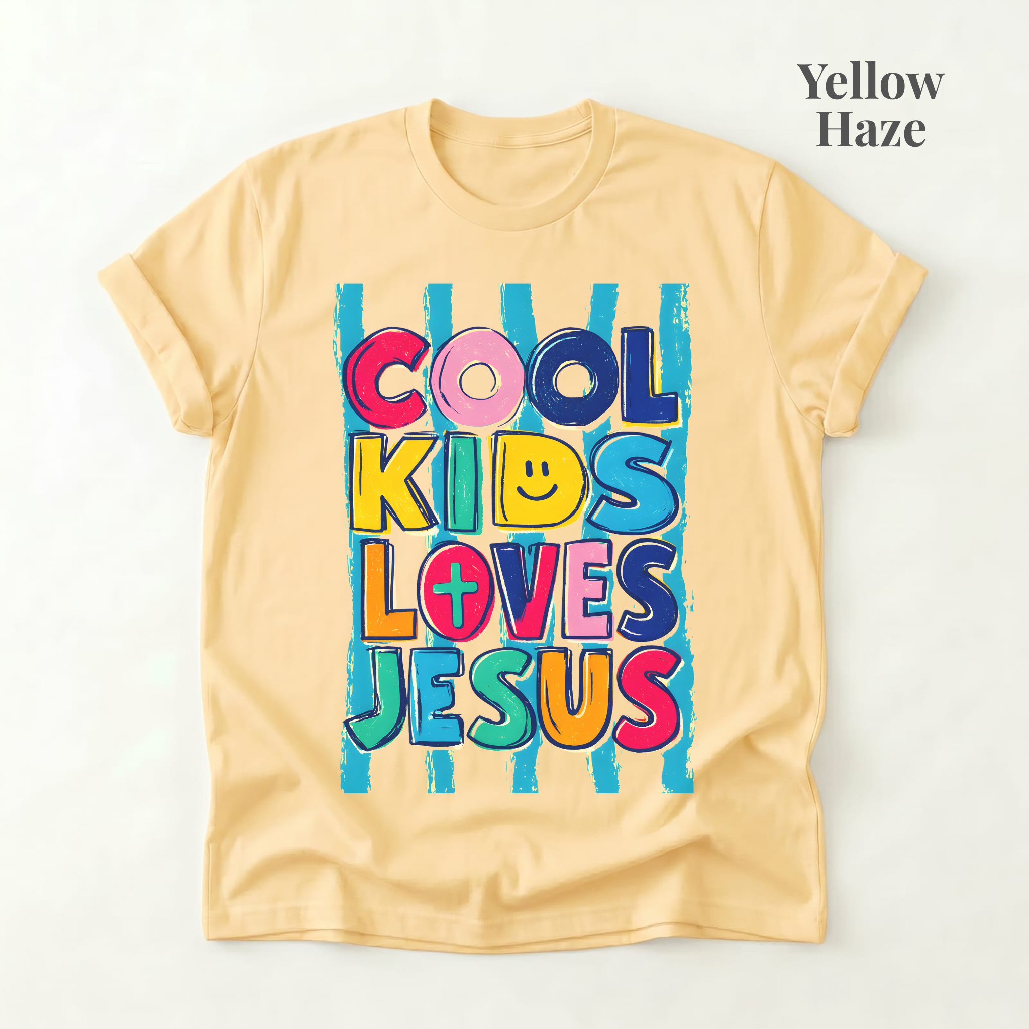 Cool Kids Love Jesus Colorful Tee